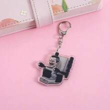 Anime Lilo And Stitch Pendant Keychains Holder Car Key Chain Key Ring Mobile Phone Bag Hanging Jewelry Gifts - 2 - 查看 5