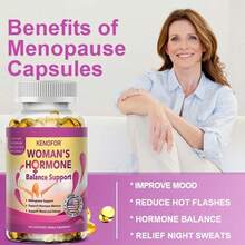 Bcuelov Women's Hormone Balance Support - Dietary Supplement - Premium Formula With Black Cohosh, Mallow, Licorice, Red Clover And More - 120 Softgels - 1 chai - Xem 4