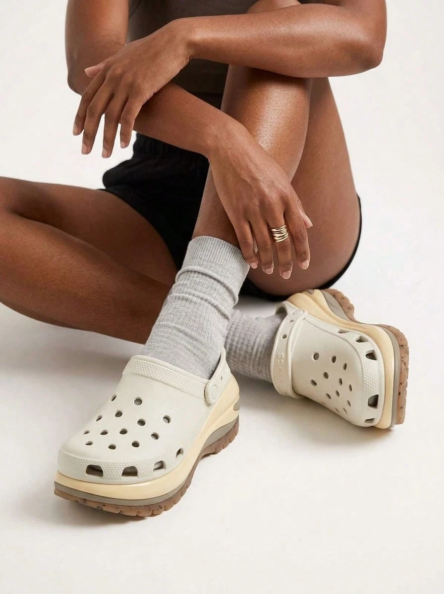 Crocs Mega Crush Unisex Clogs Almond Tint / Multi 2079880LM - Almond Tint / Multi - View 1