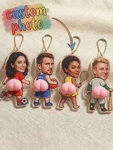 Custom Chef Rubber Keychain, Backpack And Packaging Decor, Keychain Accessories, Funny Birthday Gift - Model 3 - View 2
