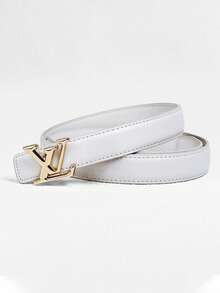 Women's Elegant Versatile Thin Waist Belt, Minimalist Solid Color Design With Alloy Buckle, Slimming Waist-Cinching, Matches Skirts And Pants For Multiple Occasions, Cross-Border Hot-Selling Fashion Belt - Multicolor - View 14