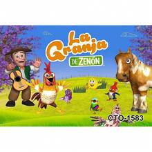 Custom Green Grass Farm Barn Animal Tractor Photo Background Vinyl La Granja De Zenon Photo Studio Kids 1st Birthday Backdrop - N Styles - View 20