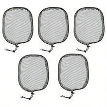 Black Weaving Net Cap Elastic Drawstring Ponytail Hair Net For Making Afro Puff Hair Bun Wig Making Tools ( Round, Square) - View 13