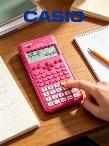 Casio Calculadora para estudiantes, adecuada para estudiantes y trabajadores de oficina - Rosa - Ver 2