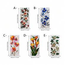 1/5 piezas Película Estática para Ventana con Patrón Floral Colorido, Pegatina de Vidrio Privado Iridiscente, Calcomanía Decorativa Removible que Bloquea la Luz, Adecuada para el Hogar y la Oficina - multicolor - Ver 13