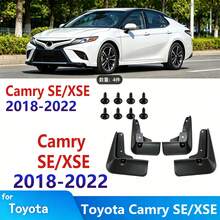 4 piezas Guardabarros delanteros y traseros, se ajusta a Camry SE/XSE 2018-2022 - A - Ver 1