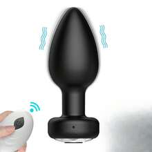 Vibrating Butt Plug Remote Silicone Anal Butt Plugs Vibrator Prostate Massager 10 Vibration Modes Rechargeable Adult Sex Toys For Men Women  Couples - Một cỡ - Xem 3