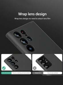 VRNOEI 適用於 Galaxy S26 Ultra 升級版手機殼，相容於 Galaxy S25 S24 S22 S21 S23 Ultra Plus S26+ S25+ S24+ S22+ S21+ S23+ 5G 防震後蓋配件，亦適用於 iPhone 11 12 13 14 15 16 17 Pro Max - 酒紅色 - 查看 3