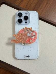 咖啡豆造型手机支架，卡通小狗磁性手机支架，懒人便携支架，适用于磁性手机壳 - 彩色 - 查看 9