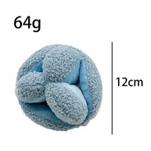Soft Squeaky Plush Ball Dog Toy, Durable Interactive Chew Toy For Puppies And Small To Medium Dogs, Teeth Cleaning Stuffed Ball With Built-In Squeaker - Multicolor - View 8