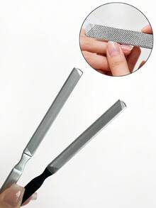 Stainless Steel Nail File, Easy To Clean Nail & Cuticle Care, Buffing & Polishing Nail Tool - Multicolor - View 2