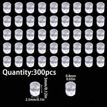 205-2000 piezas Soportes de silicona para pendientes, Topes de pendientes DIY, Broches de pendientes, Accesorios para pendientes - tapones para los oídos de silicona - Ver 13