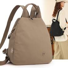 2026 Nuevas llegadas Mochila pequeña de viaje para mujer Moda Verano Nueva mochila Bolso de mujer Bolso de mano impermeable de nailon de ocio - Palma dorada - Ver 5