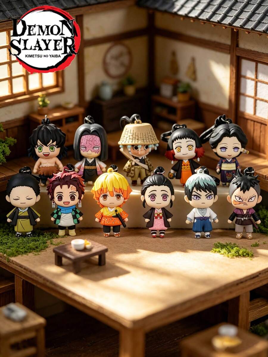 Crunchyroll 官方授權《鬼滅之刃》盲袋 1 個 神秘大包夾夾式動漫公仔鑰匙圈 收藏玩偶 隨機一款 炭治郎 禰豆子 善逸 猗波羅伊諾助 玉代 愈史郎 背包裝飾 生日 週年 派對 朋友 粉絲禮物 - MN-74540 - 查看 1