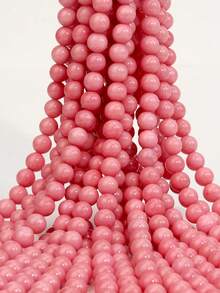 Natural Rhodochrosite Loose Beads, 4/6/8mm Pinkish Luster Round Beads For Jewelry Making, DIY Necklaces Bracelets Earrings, Handcrafted Accessories - Multicolor - View 5