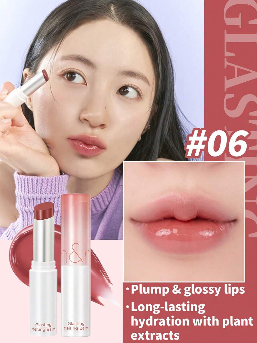 Rom&Nd Jelly Lasting Tint 06 Fig Jelly,1件 3.5g,細膩溫柔的無花果色調,保濕滋潤,塗抹順滑,極簡時尚,適合日常佩戴 - 果凍唇膏 06 無花果凍 - 查看 1