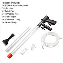 Aquarium Cleaning Tools, Pneumatic Sand Washer, Mini Aquarium Semi-Automatic Water Changer, Gravel Cleaner Siphon Vacuum Pump - White - View 9