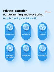 Cofoe Waterproof Swimming Privacy Protection Patch, Breathable Non-Adhesive Skin-Friendly Bikini Intimate Area Protection Patch Suitable For Swimming, Bathtub, Water Sports - Polyester Transparent Film Type - View 9