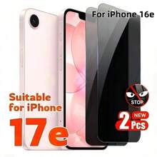 Bộ 2 miếng dán màn hình cường lực 9H bảo vệ riêng tư, tương thích với Apple 17E 16E SE4 17/16/15/14/13/12/11 Pro Max Pro Plus Mini 17Air, chức năng bảo mật 30°, chống trầy xước, tương thích với ốp lưng điện thoại, thích hợp sử dụng trên phương tiện giao thông công cộng, văn phòng, tàu điện ngầm và các trường hợp khác. - màu đen - Xem 27