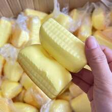 1个全新柔软Q弹仿真面包威化饼干减压玩具，超柔软有嚼劲的TPR材质，适合办公室减压、学习陪伴、缓解焦虑、生日礼物 - 彩色 - 查看 5