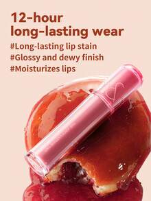 Rom&Nd 1入 3.5g Juicy Lip Tint 12號 深蘋果棕，復古灰棕調遮蓋唇紋，高附著長效持色唇釉，適合職場會議與晚宴派對，低飽和絲絨光澤唇妝 - 這款唇釉12蘋果暗紅棕 - 查看 3