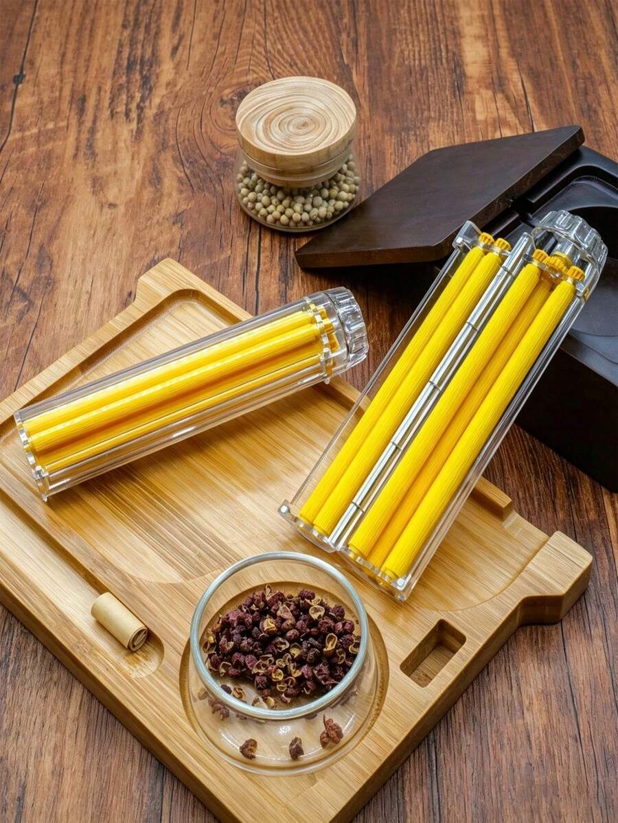 Manual Rotating Cigarette Roller, Provides 8mm Medium And 6.5mm Slim Sizes; Hand-Rolled Cigarette Shredder, Cigarette Filler And Cigarette Roller Accessories. - Regular Model - View 1