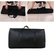 1 Car Oversized Oxford Cloth Organizer Portable Foldable Trunk With Reinforced Handle And Zipper For Travel And Moving Use - A - View 5