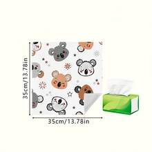 1pc Self-Adhesive Magic Wrap Cloth, Cartoon Koala & Star Print Self-Stick Fabric, Soft, Scratch-Resistant, Escape-Proof Cat Wrap Blanket (Reusable), Washable, Durable Cat Bed Mat, Cat Grooming & Calming Towel With Cute Koala Design - Multicolor - View 12