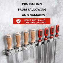 1PC Titanium Grade - 304 Stainless Steel File Holder, Screwdriver Holder, Wall-Mounted Storage Rack, Modern Industrial Design, Suitable For Workshops, Sheds, Garages, Homes, Can Store Screwdrivers, Files Or Small Tools, Personal Repair Storage Tools. Father's Day Gift, Best Tool Storage Product. - A - View 6