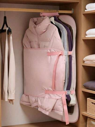 1 pièce Planche de rangement par compression, planche de compression, housse anti-poussière pour vêtements, sac de rangement pour doudoune, planche de rangement verticale pour armoire, planche de compression pliable, plusieurs couleurs au choix, outil de rangement pour armoire, sac de rangement pour tissus et doudoune, un beau cadeau pour gagner de l'espace et organiser les armoires, cadeau pour la fête des mères, jouet de décompression