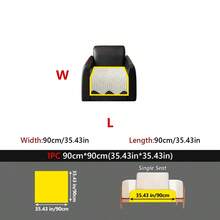 1 pieza Funda de sofá de seda con enfriamiento, protector de sofá impreso con diseño geométrico antideslizante, funda de mueble transpirable para verano - Varios estilos - Ver 34