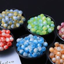15Pcs Sparkling Star Glass Beads, Shiny Non-Porous Star Ornaments, Decorative Glass Beads For Fireplace, Garden, Potted Plant, RV & Home Aesthetic Decoration, Random Color - Random Color - View 2