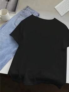 deyin Women T-Shirts - Black - View 2