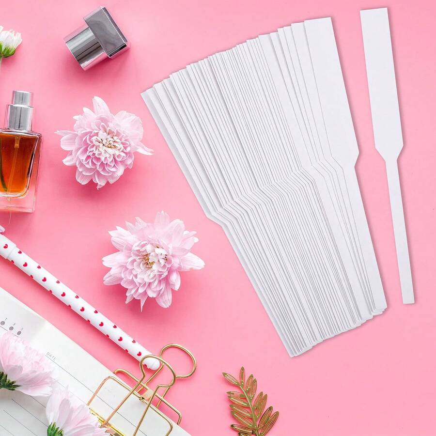 Papel de prueba de perfume, tira de prueba de aroma, papel de aroma, tira de aroma, papel de prueba de perfume - Blanco - Ver 1