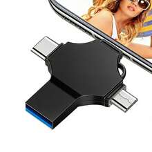 2TB 四合一 USB 闪存盘，记忆棒，外置存储设备，兼容智能手机/iPod/电脑/iOS 和安卓/PC - 查看 1
