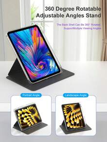 Ốp lưng xoay 360 độ, chống sốc, chịu áp lực cao và chống trầy xước, có chức năng tự động bật/tắt màn hình, tương thích với ngăn đựng bút tích hợp và góc nhìn linh hoạt. - màu đen - Xem 10