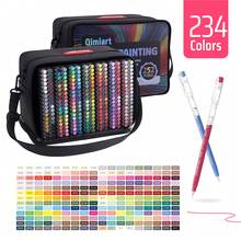 6/9 piezas Bolígrafos/Resaltadores de color degradado, punta de 0.5mm, Body transparente, adecuado para dibujar, marcar, tomar notas de estudiantes, bocetos, diarios, uso de oficina, papelería - Multicolor - Ver 19