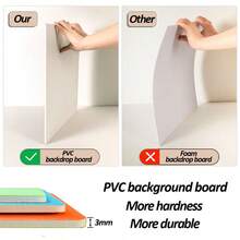 3pcs Photo Backdrop Board 24x24cm Waterproof Solid Color Photography Background Boards Still Life Food Jewelry Cosmetics Manicure Photo Props - View 5