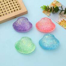 1pc Beautiful Seashell Squishy Toy, Combining Aesthetics And Tactile Delight, Great Gift Item - Multicolor - View 9