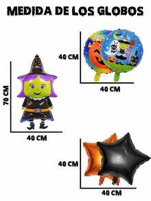 Kit 5Pcs Halloween  Balloons  Costume Balloons For Halloween - Witch Balloons - View 3