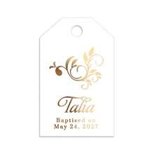 50pcs Personalized Gold Foil Baptism Labels, Customizable With Name And Date, Multiple Sizes Available, Suitable For Boys And Girls, Gift Packaging Labels - Multicolor 4 - View 9