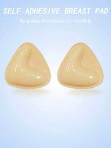 1 Pair Self-Adhesive Invisible Reusable Thickened Nipple Covers, Suitable For Backless Dresses, Weddings, Deep V Necklines, Multi-Occasion - Multicolor - View 8