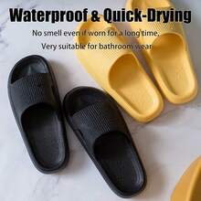 Rosyclo Cloud Slippers For Women And Men, Pillow House Slippers Shower Shoes Indoor Slides Bathroom Sandals, Ultimate Comfort, Lightweight, Thick Sole, Non-Slip, Easy To Clean - 灰色 - 查看 10