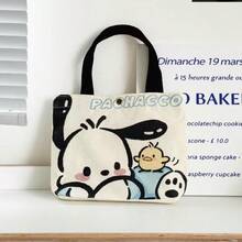 SANRIO New Canvas Handbag For Students, Portable Lunch Bag For Work, Versatile Small Tote Bag For Outings - Back-to-school Bag - View 8