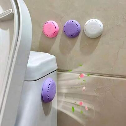 Long-Lasting Scented Air Freshener, Deodorizer, Solid Air Freshener, With An Extra Outer Shell - Aromatic Solid Deodorizing Discs,For Enhanced Freshness In Bathrooms, Bedrooms, Cars, And Home, Ideal For Wardrobe And Toilet Odor Elimination, Kitchen, Bathroom, Home, Household Supplies