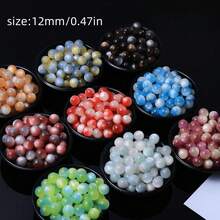 15Pcs Sparkling Star Glass Beads, Shiny Non-Porous Star Ornaments, Decorative Glass Beads For Fireplace, Garden, Potted Plant, RV & Home Aesthetic Decoration, Random Color - Random Color - View 3