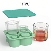 1/2 khay silicon có nắp, phù hợp với cốc 20oz, 30oz, 40oz, có thể tái sử dụng, khuôn làm đá hình trụ 4 ngăn, phụ kiện cốc. Tương thích với dòng sản phẩm Back To School. - Nhiều màu - Xem 11