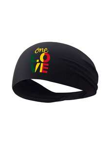 1件/2件組 Reggae One Love 圖案印花平帽簷棒球帽斜跨包套組，街頭風男款女款休閒戶外音樂節旅行禮物 - 彩色 - 查看 12