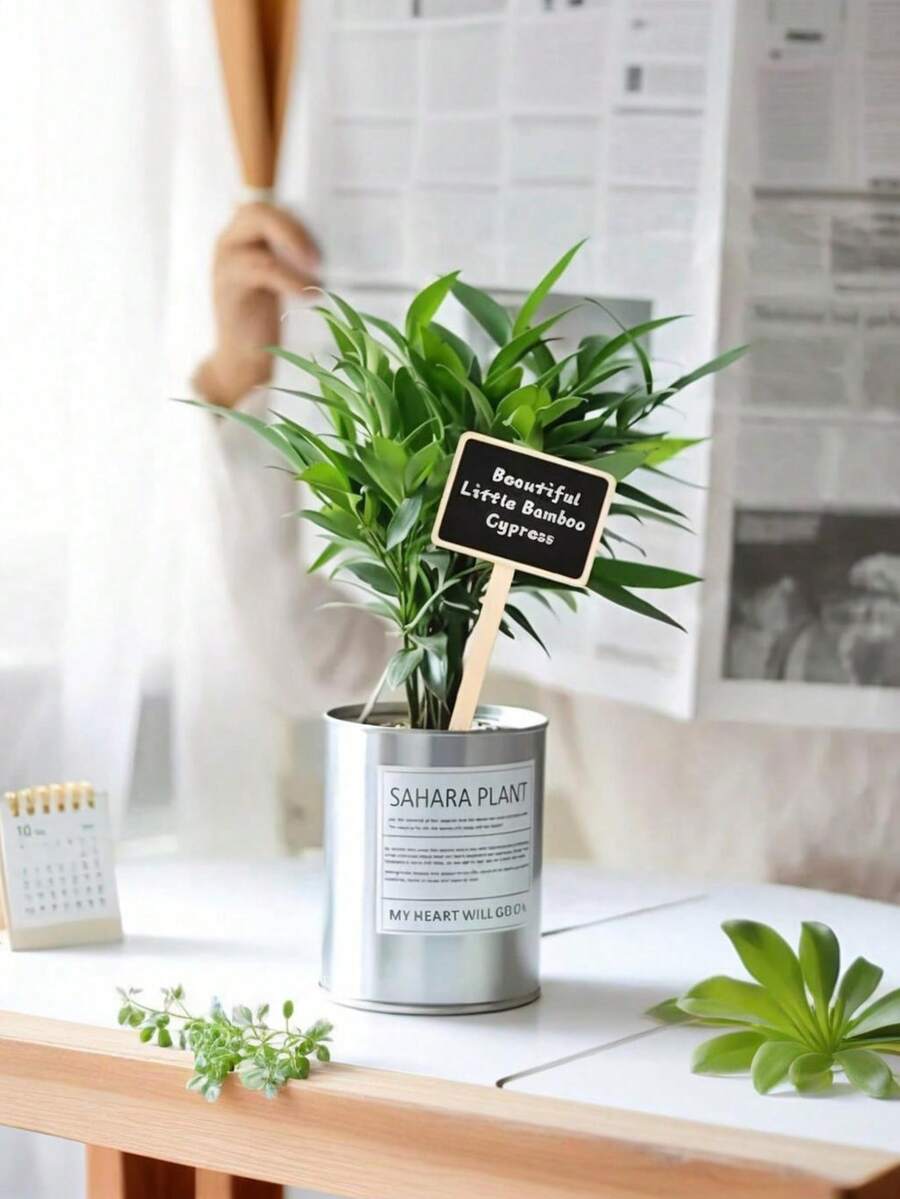 Bộ 20/10/5/1 nhãn gỗ cổ điển dùng để đánh dấu cây trồng, biển hiệu gỗ mini có bảng phấn, biển đánh dấu vườn hình chữ T có bảng phấn, thích hợp cho cây trồng trong chậu, hạt giống, thảo mộc, cây mọng nước, đám cưới, trưng bày bánh ngọt, khách sạn, tiệc tùng, món tráng miệng, thẻ bàn, Ngày của Mẹ, lễ tốt nghiệp - Không cần nguồn điện. - Hình chữ T - Xem 1