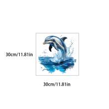 Dolphin Underwater World Bathroom Wall Sticker, Self-Adhesive Home Decor Poster, Summer - A - View 7